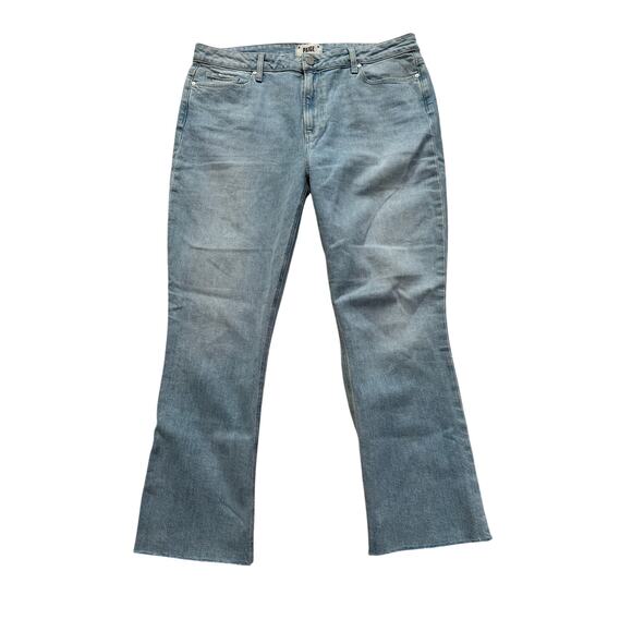 New Paige Jeans Women's 32 Colette Crop Flare in Folklore Light Wash - Picture 7 of 7